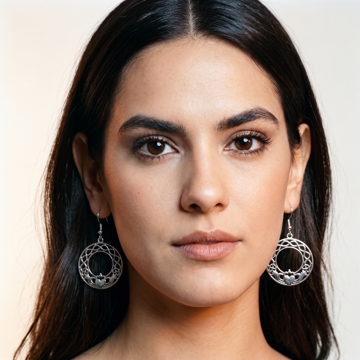 Eirin Apparel Claddagh Earrings Celtic Knot Claddagh Earrings – ‘Fáinne an Ghrá’ (Ring of Love)