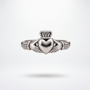Eirin Apparel Claddagh Ring Women's Silver-Plated Classic Claddagh Ring – ‘Gealaí’ (Moonlight) [collection-cover-only]