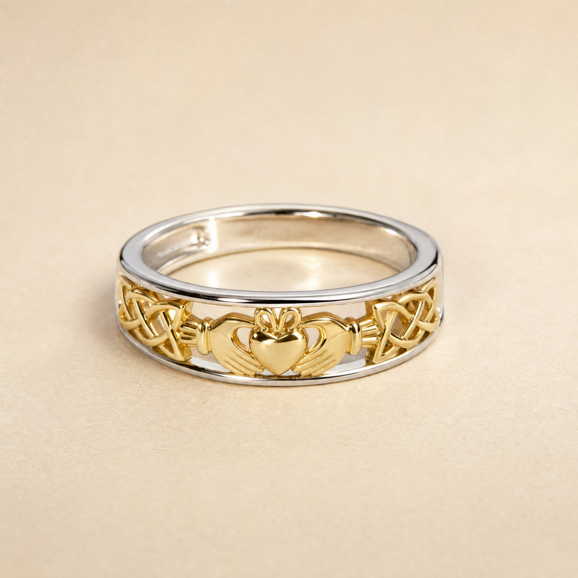 Eirin Apparel Claddagh Ring Women’s Two-Tone Claddagh Ring – ‘Síorghrá’ (Eternal Love)