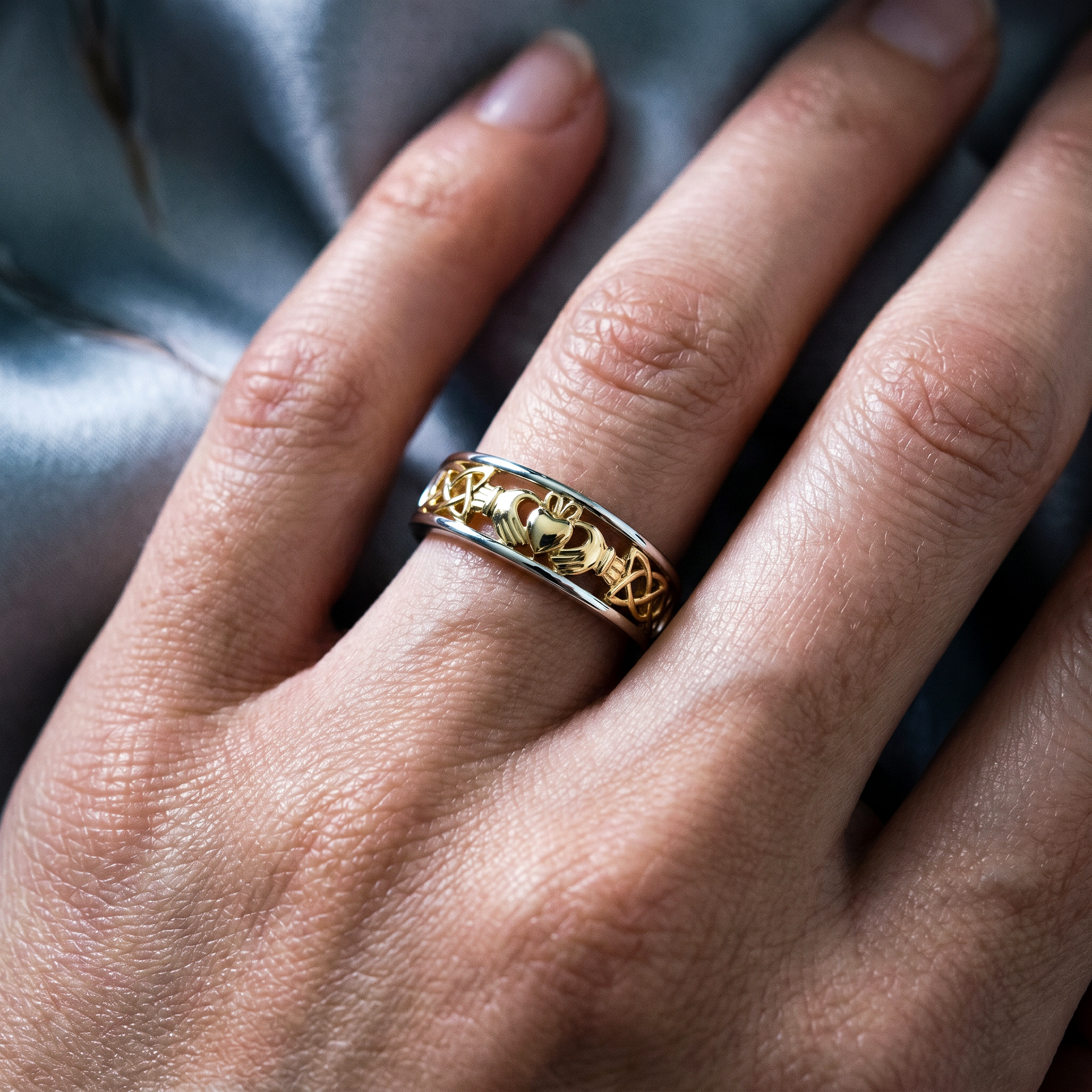 Eirin Apparel Claddagh Ring Women’s Two-Tone Claddagh Ring – ‘Síorghrá’ (Eternal Love)