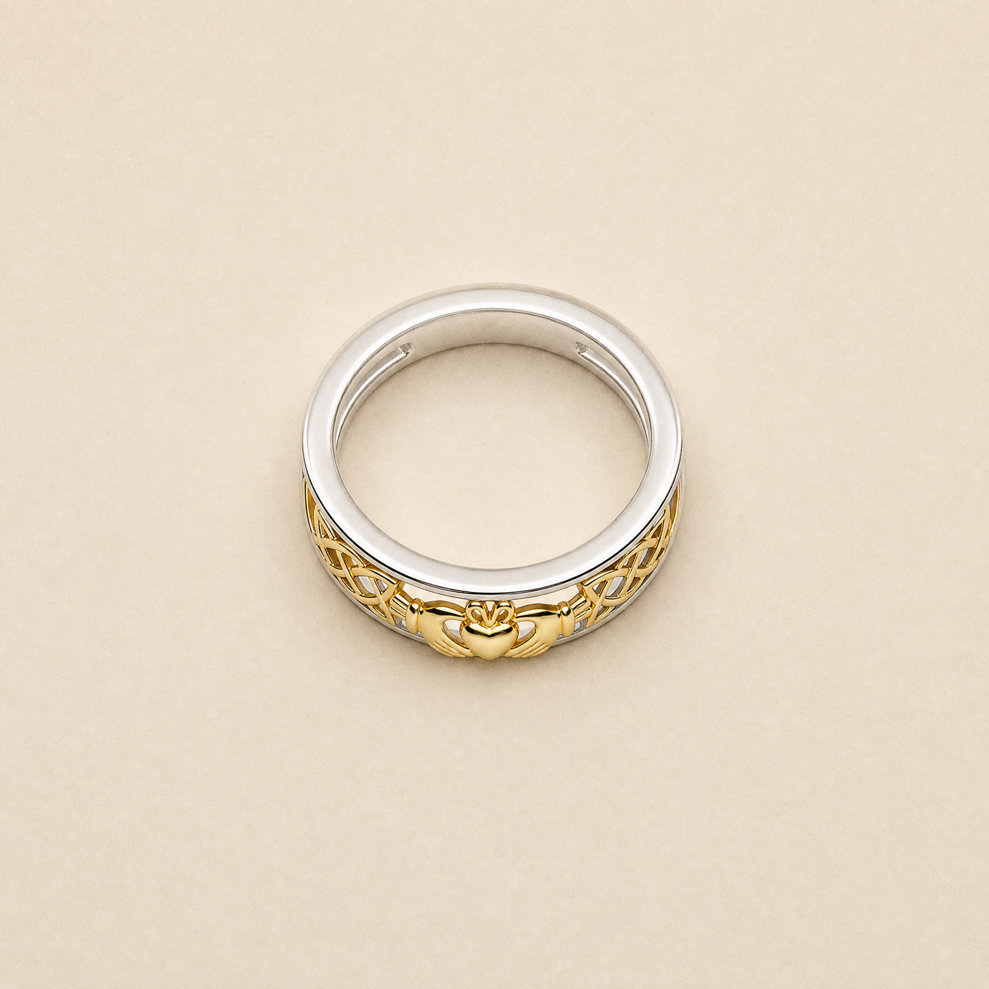 Eirin Apparel Claddagh Ring Women’s Two-Tone Claddagh Ring – ‘Síorghrá’ (Eternal Love)