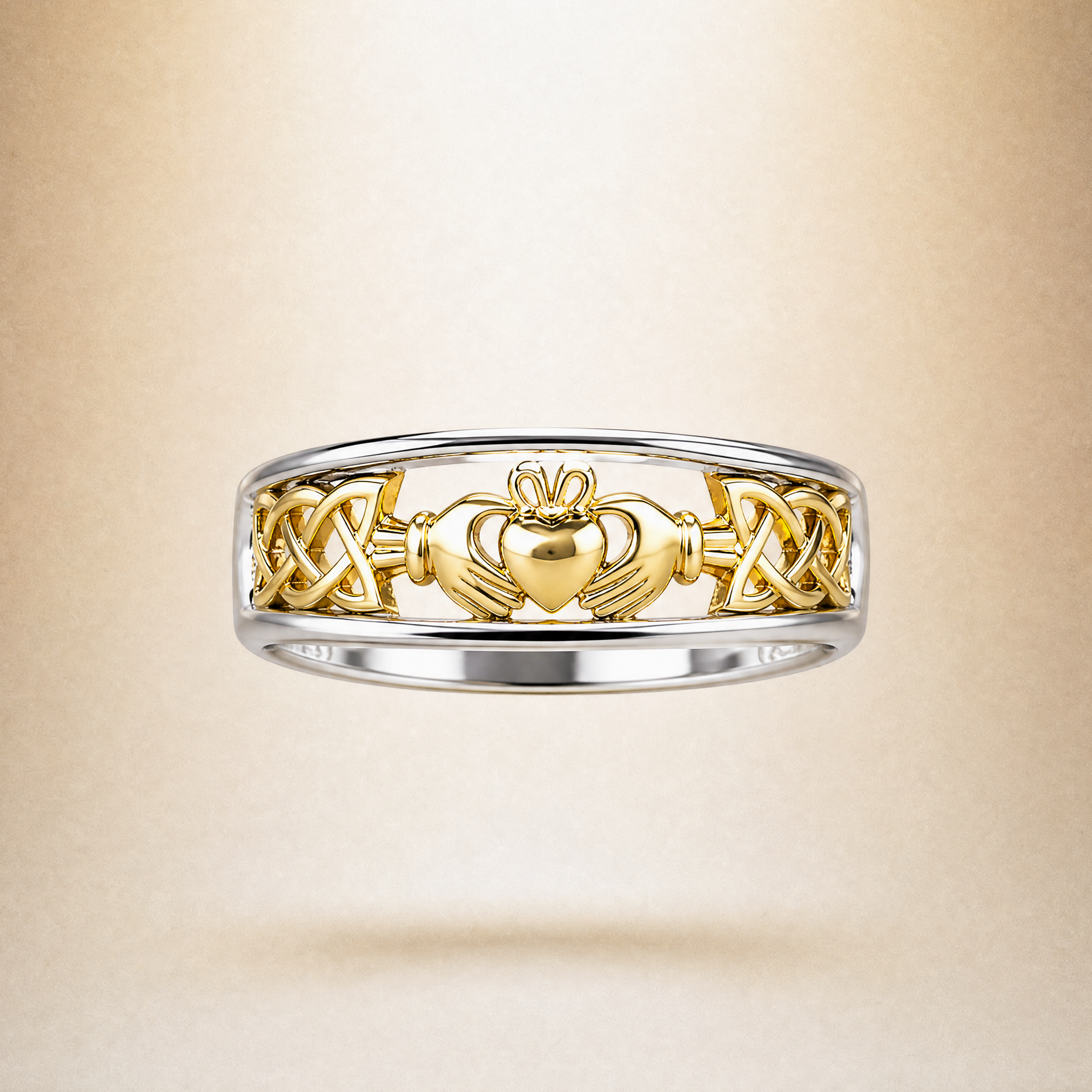 Eirin Apparel Claddagh Ring Women’s Two-Tone Claddagh Ring – ‘Síorghrá’ (Eternal Love)