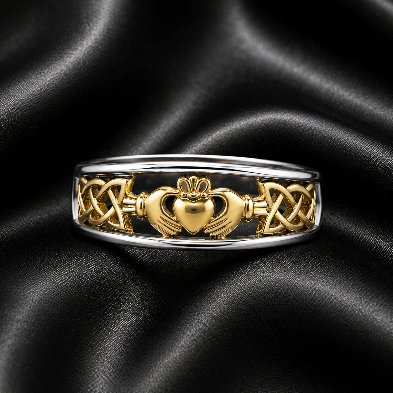 Eirin Apparel Claddagh Ring Women’s Two-Tone Claddagh Ring – ‘Síorghrá’ (Eternal Love)