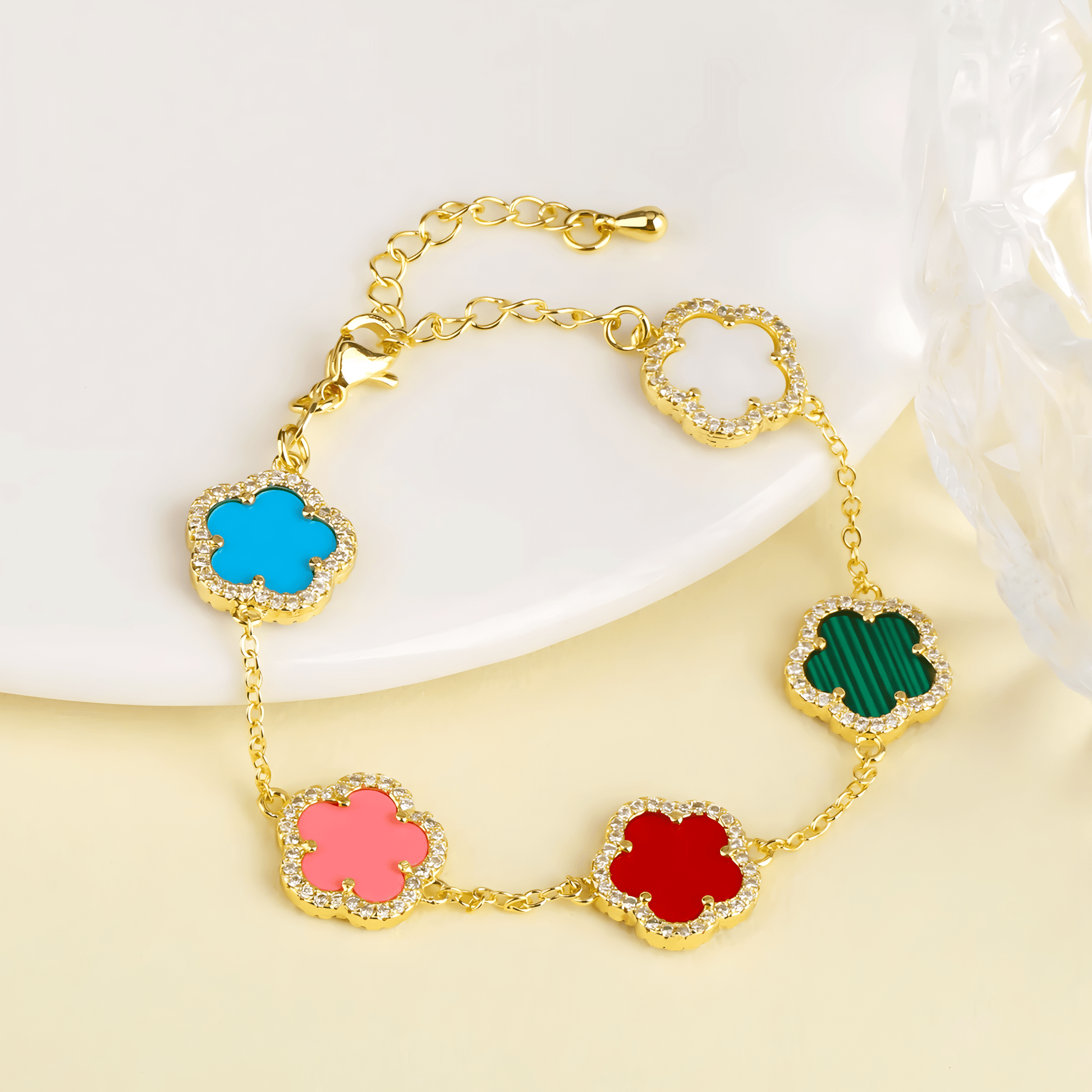 Eirin Apparel Clover Charm Bracelet Bracelet Only Lúireach Clover Charm Set – Bracelet & Necklace