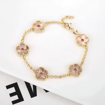 Eirin Apparel Clover Charm Bracelet Fleur of Bláth Fiáin Fleur Clover Charm Bracelet