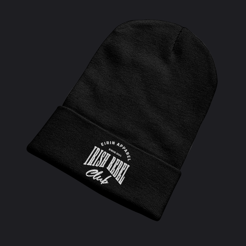 Eirin Apparel Cuffed Beanie Unisex Irish Rebel Club Cuffed Beanie (Free Gift)