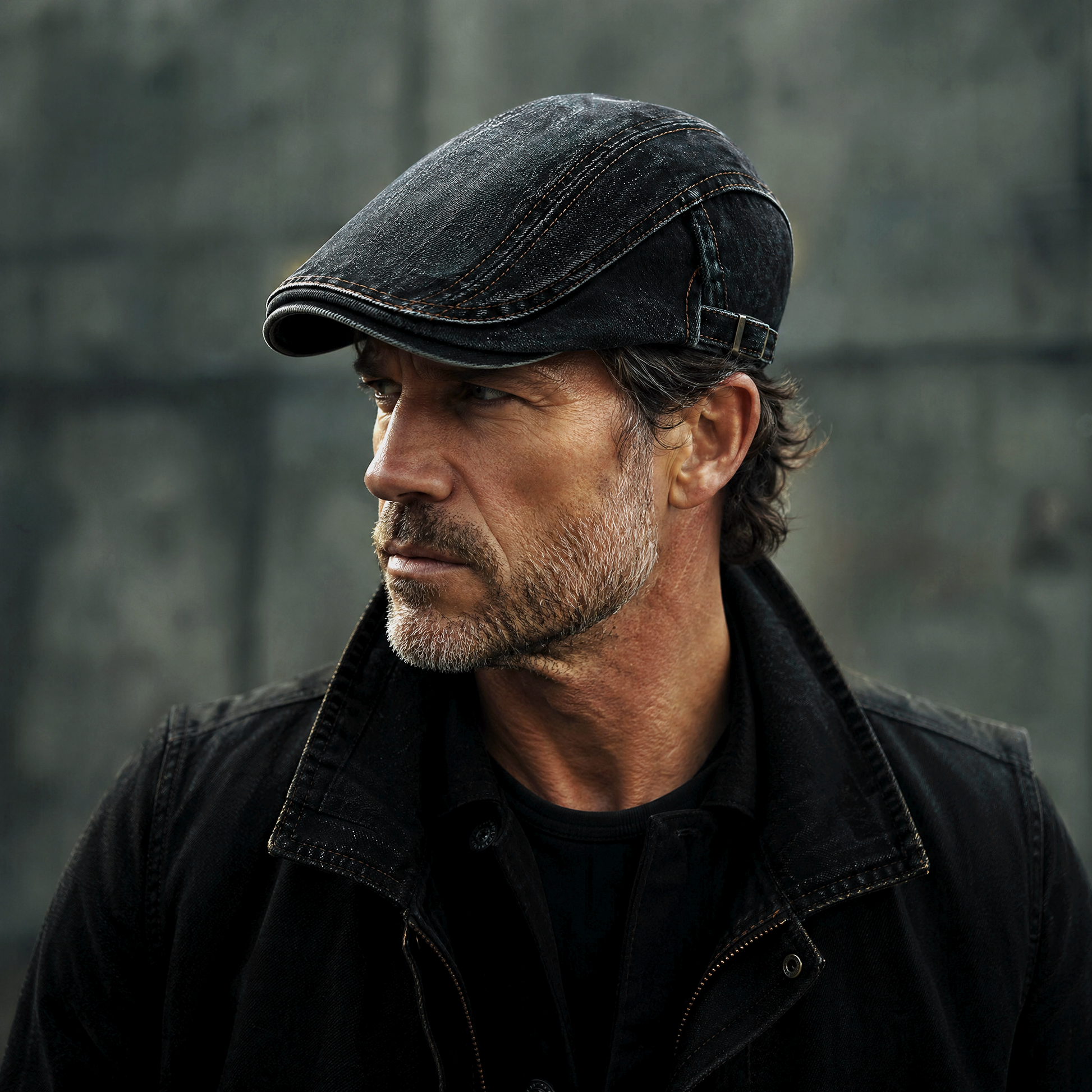 Washed Denim Cap