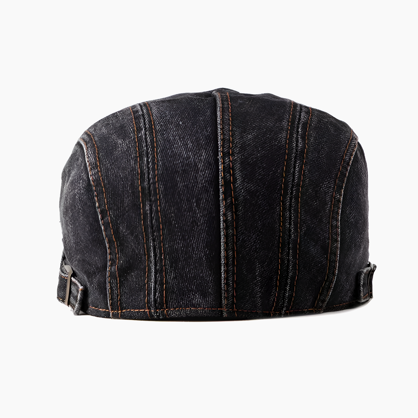 Eirin Apparel Denim Flat Cap Washed Denim Flat Cap – Vintage Black
