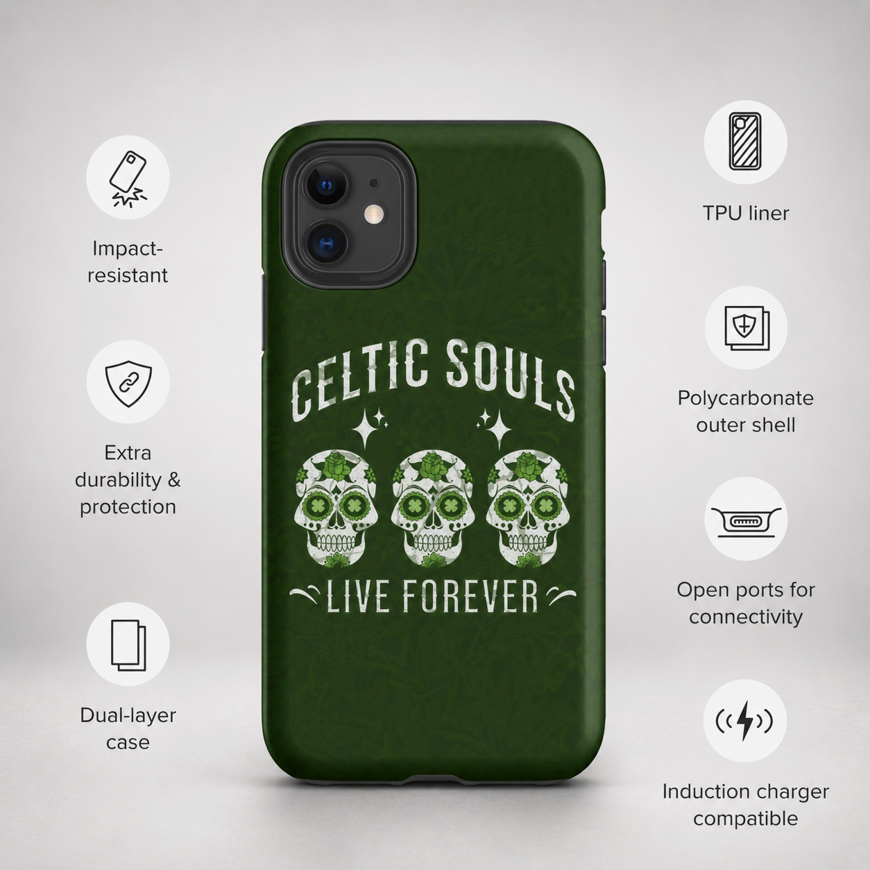 Eirin Apparel iPhone Case 'Celtic Souls' Tough Case for iPhone