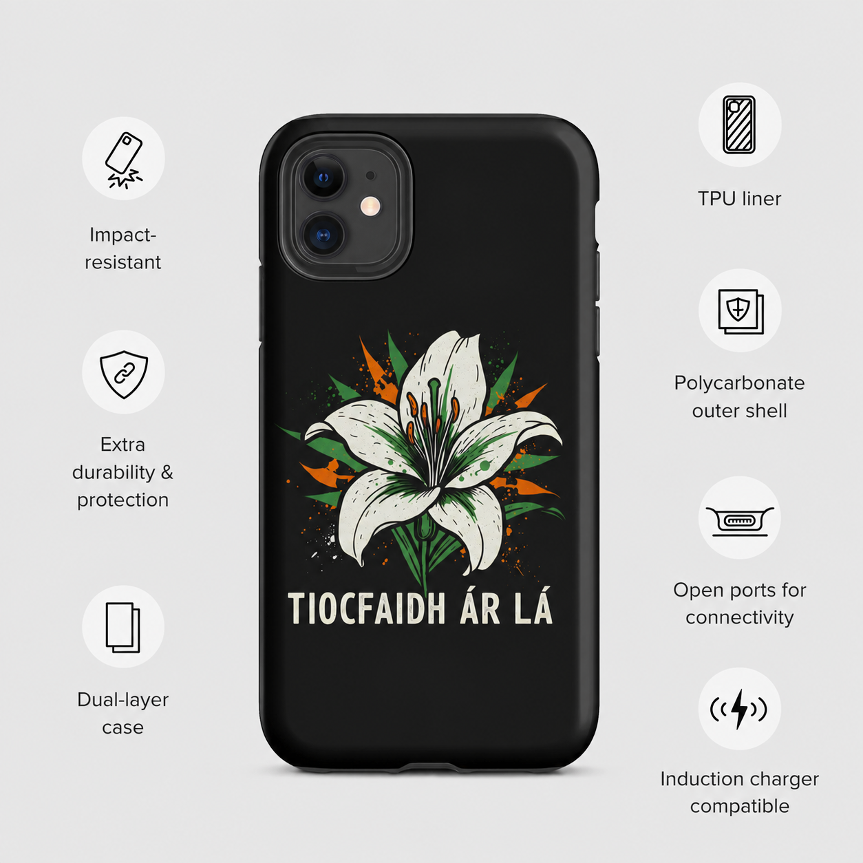 Eirin Apparel iPhone Case 'Easter Lily TAL' Tough Case for iPhone