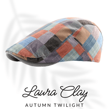 Eirin Apparel irish-streetwear Autumn Twilight Laura Clay Patchwork Colourful Unisex Beret