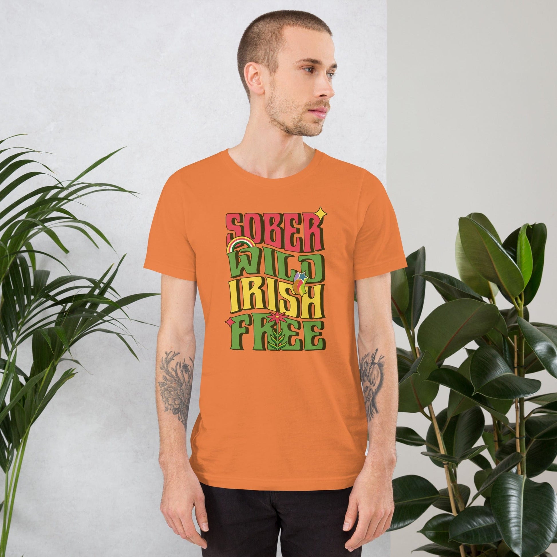 Eirin Apparel irish-streetwear Burnt Orange / S Women's Sober, Wild, Irish, Free T-Shirt