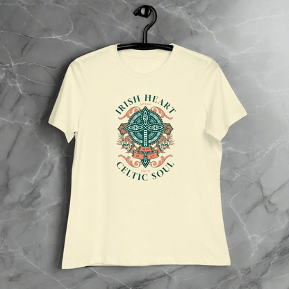 eirin. Apparel irish-streetwear Citron / S Women's Irish Heart, Celtic Soul Relaxed Fit T-Shirt