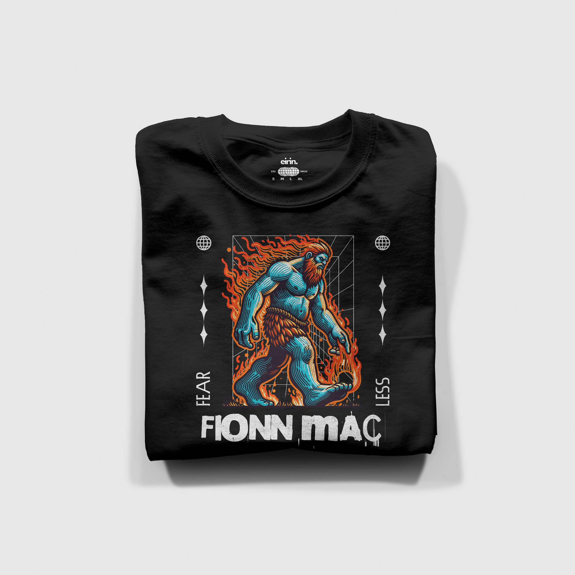 Eirin Apparel irish-streetwear Men’s Fionn Mac Cumhaill (Finn McCool) Fearless T-Shirt