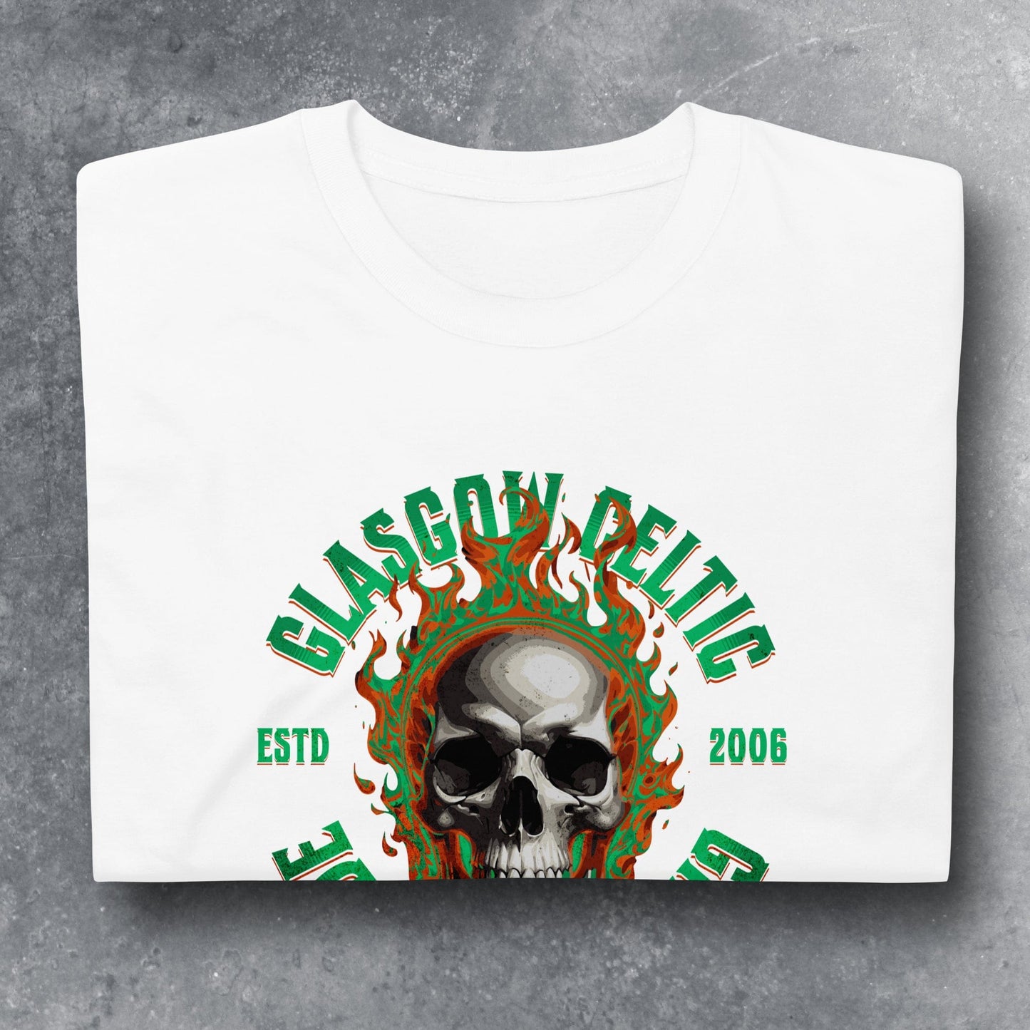 Eirin Apparel irish-streetwear Men's Celtic Green Brigade Skull T-Shirt