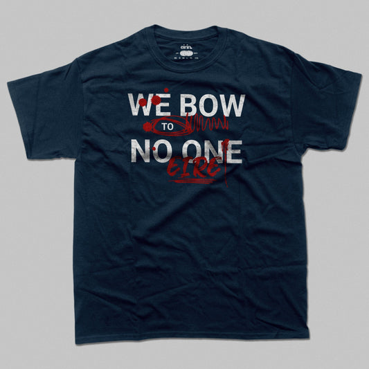 Eirin Apparel irish-streetwear Navy / S Men's 'We Bow To No One' Dearg Fola T-Shirt