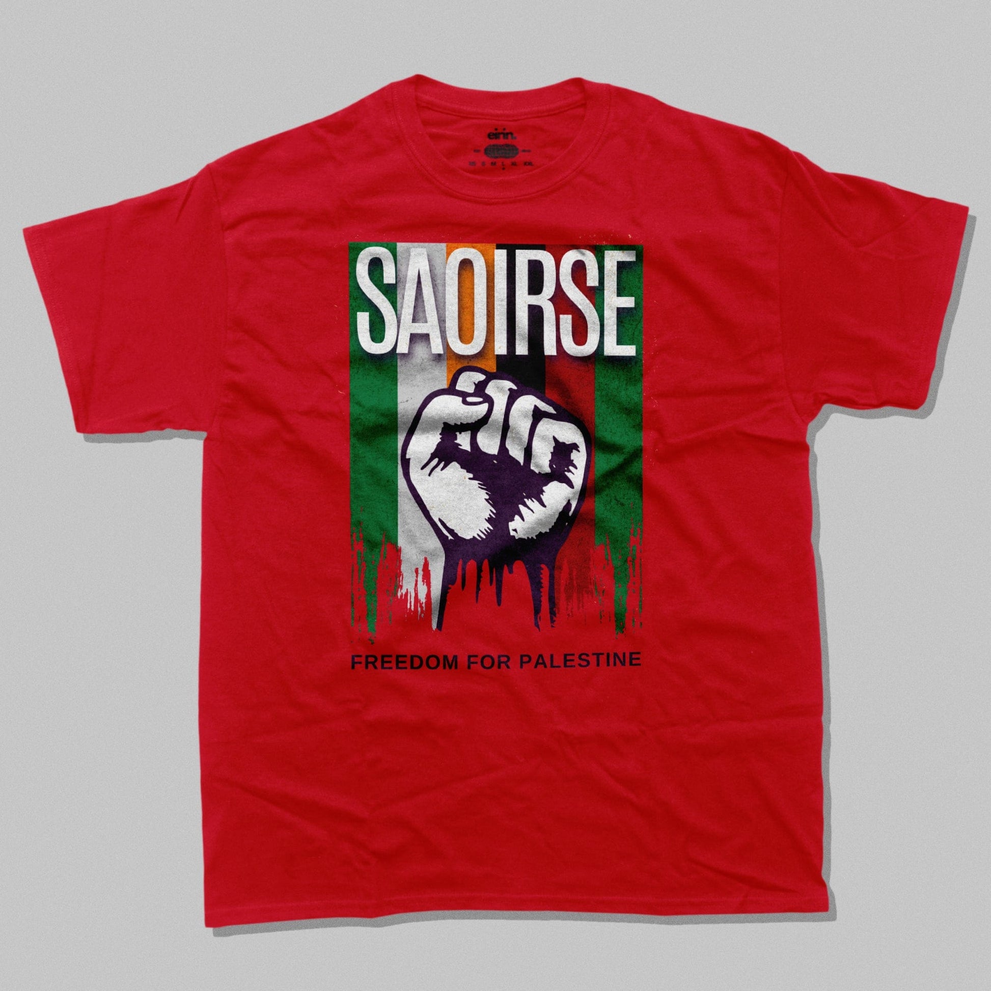 Eirin Apparel irish-streetwear Red / S Men's 'SAOIRSE' Freedom For Palestine T-Shirt