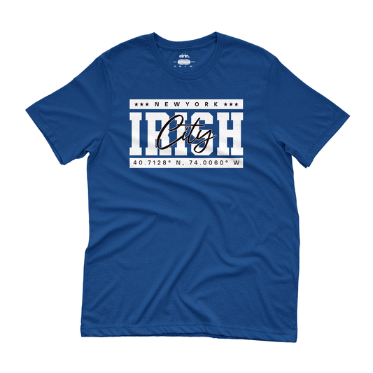 eirin. Apparel irish-streetwear Royal Blue / S Women's New York, Irish City Fashion Fit T-Shirt