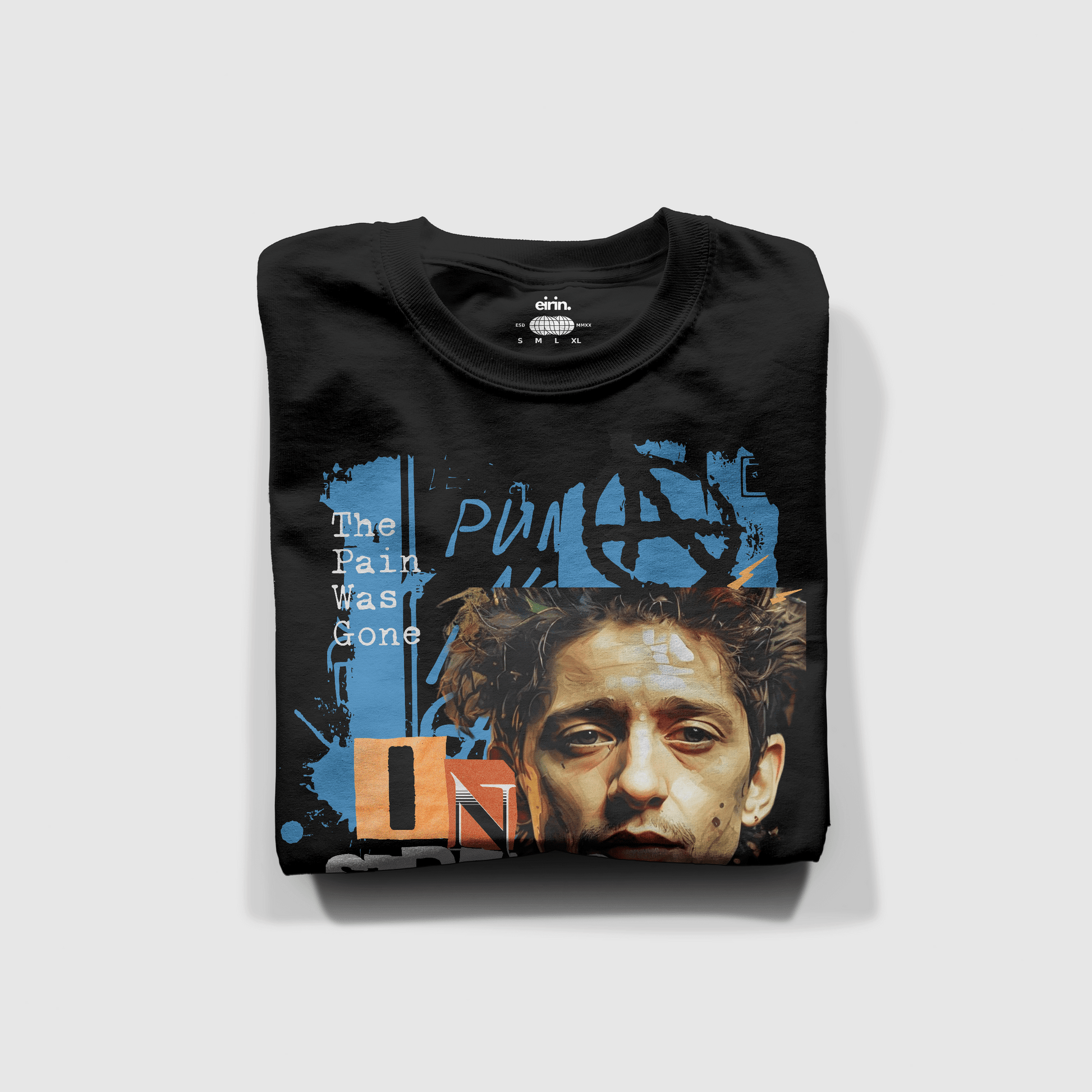 Eirin Apparel irish-streetwear Men's Shane MacGowan 'In Streams of Whiskey' T-Shirt