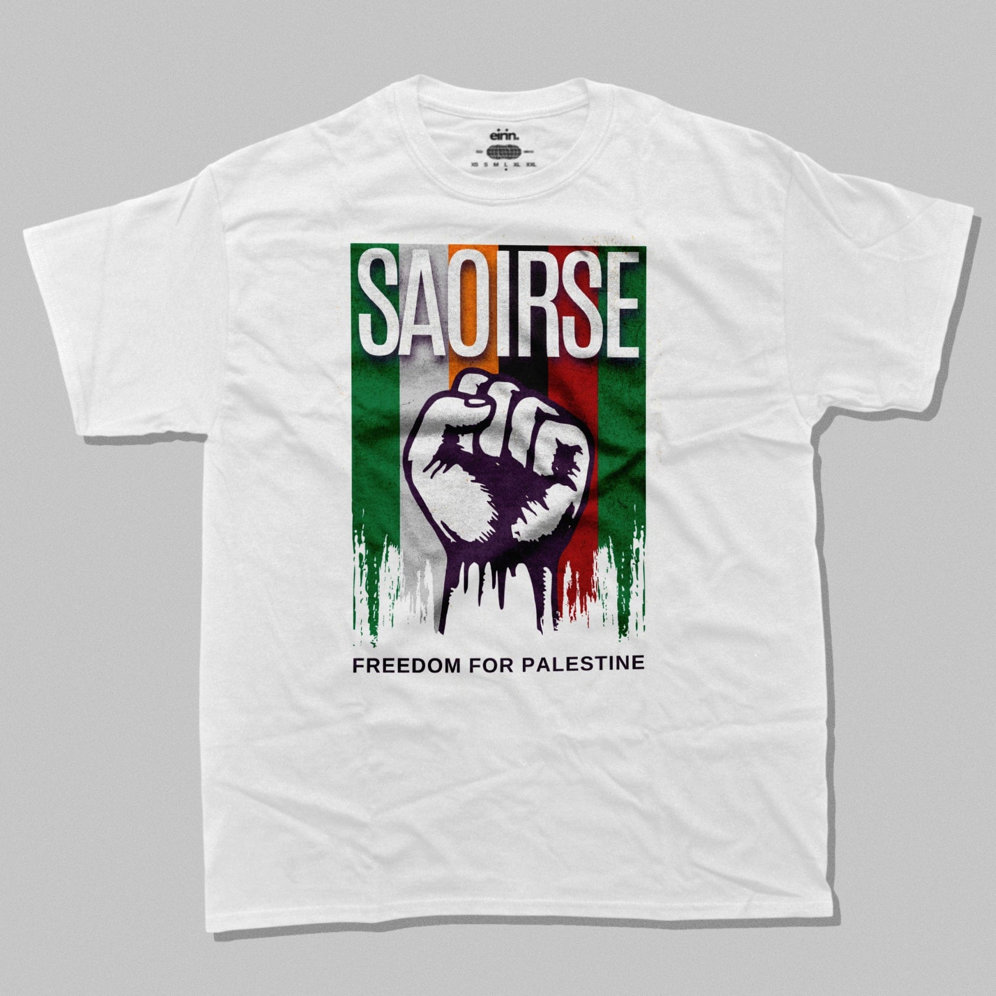 Eirin Apparel irish-streetwear White / S Men's 'SAOIRSE' Freedom For Palestine T-Shirt