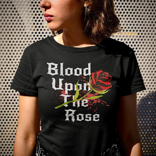 Eirin Apparel irish-streetwear Women's Blood Upon The Rose SoftStyle T-Shirt