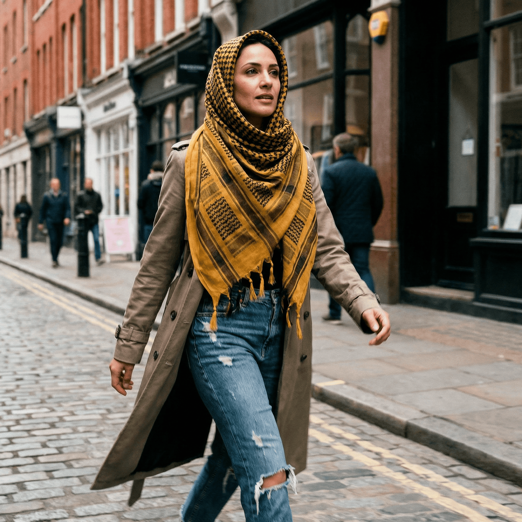 Eirin Apparel Keffiyeh 'Al-Turra Ember – Spirit of the Sands' Palestinian Keffiyeh (Collector’s Edition)