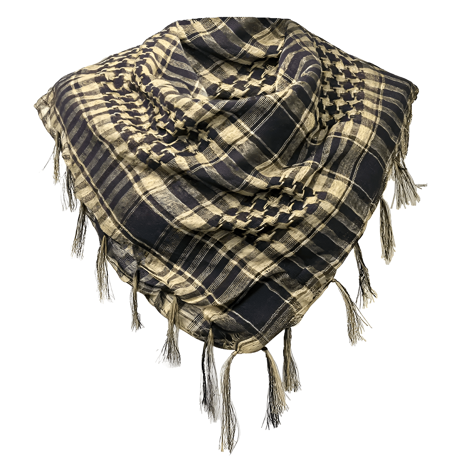 Eirin Apparel Keffiyeh Apricot Houndstooth Plaid Keffiyeh - Everyday Resistance Scarf