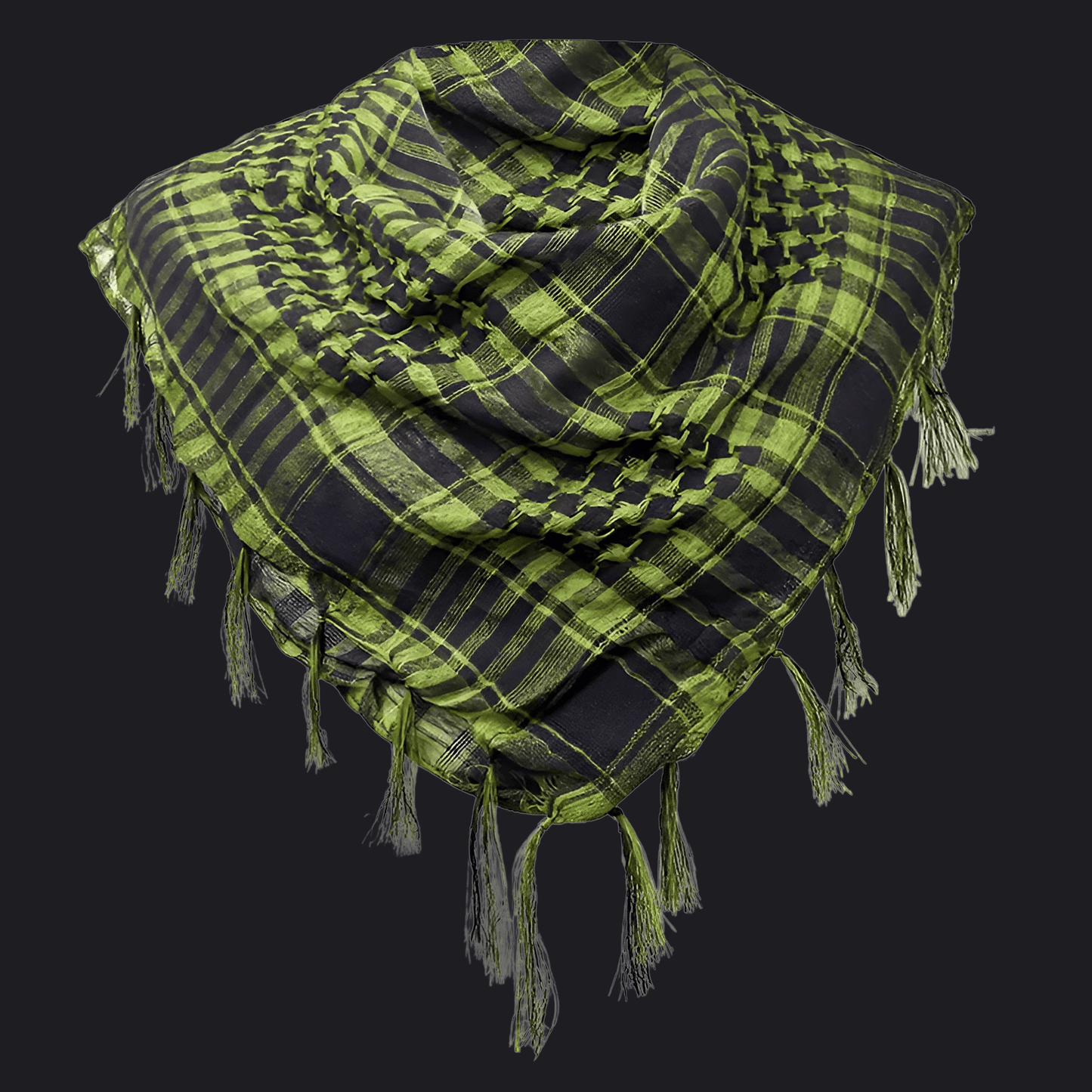 Eirin Apparel Keffiyeh Army Houndstooth Plaid Keffiyeh - Everyday Resistance Scarf