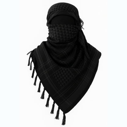 Black Cotton Keffiyeh Scarf Palestine Support Shawl – Eirin Apparel