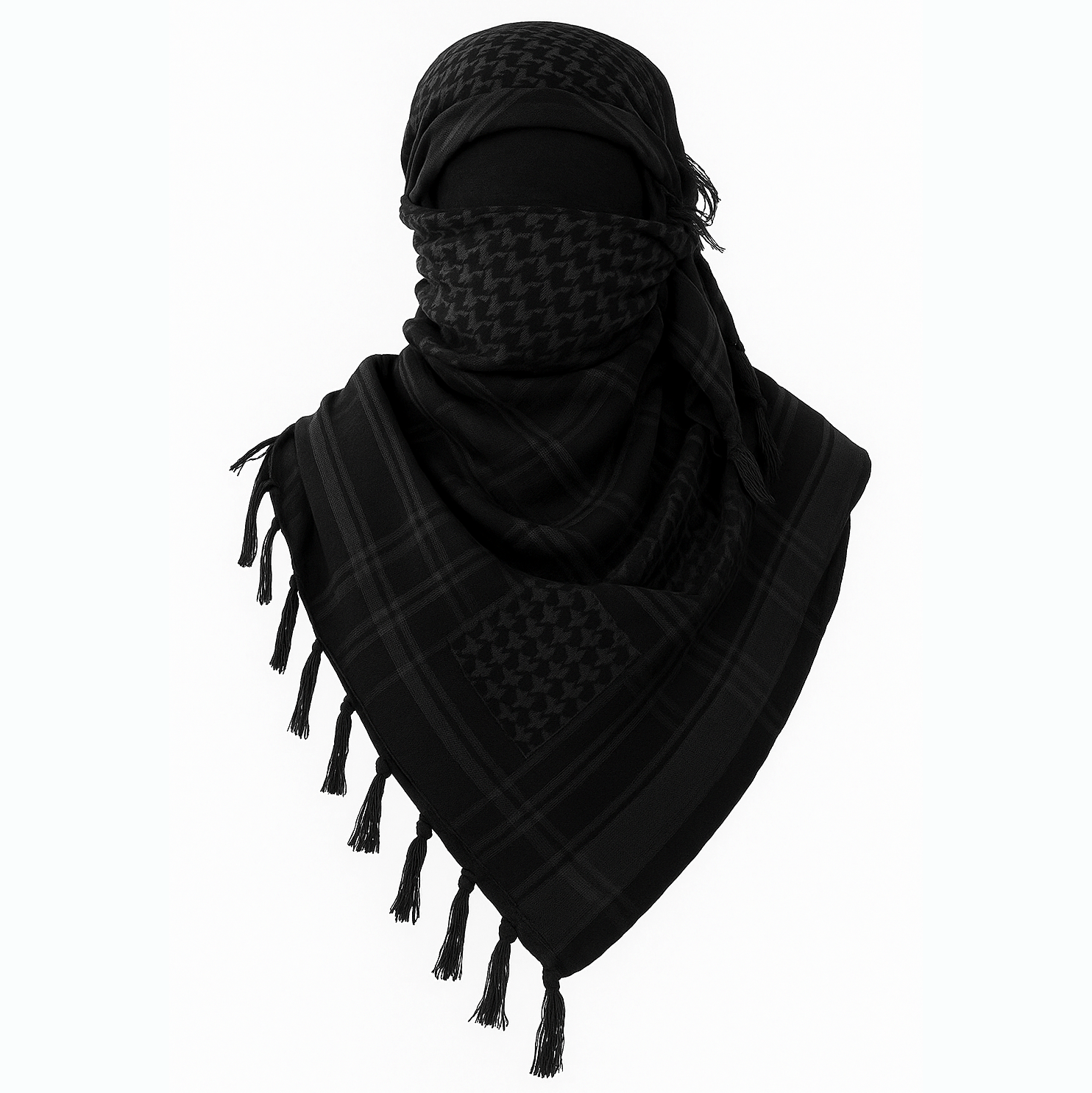 Eirin Apparel Keffiyeh Black Cotton Keffiyeh Palestinian Scarf