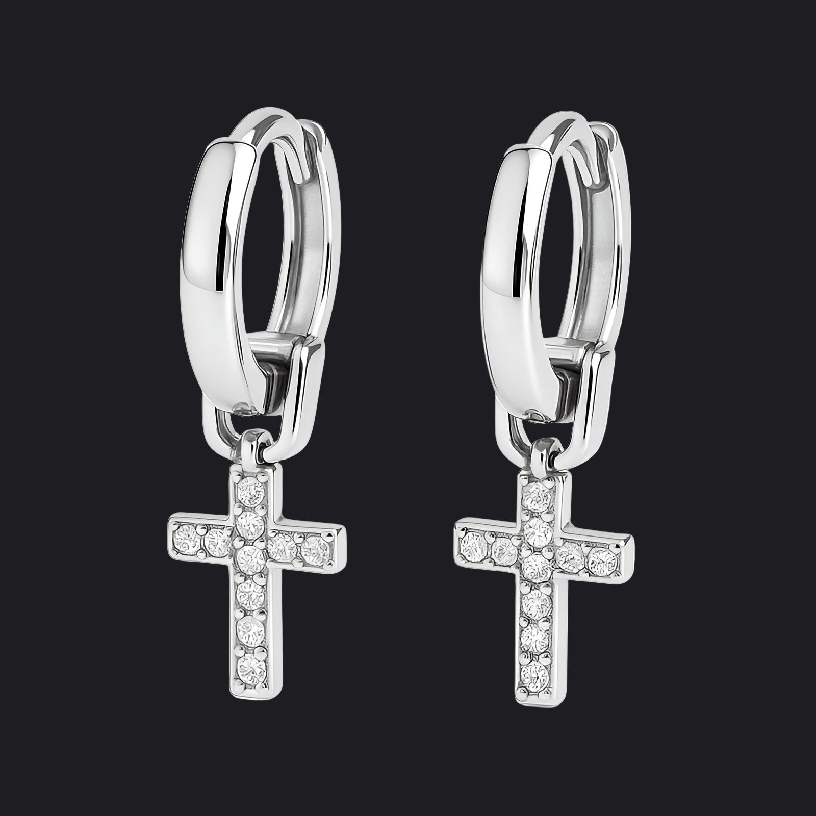 Eirin Apparel Keffiyeh Celtic Cross Silver Dangle Earrings Irish Jewellery Bundle – Signature Pieces Set