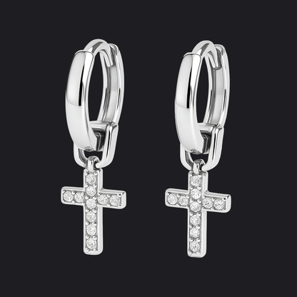 Eirin Apparel Keffiyeh Celtic Cross Silver Dangle Earrings Irish Jewellery Bundle – Signature Pieces Set