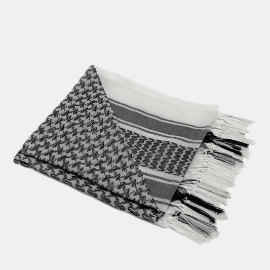 Eirin Apparel Keffiyeh 'Haifa Mist – Echo of the Ancestors' Palestinian Keffiyeh (Collector’s Edition)
