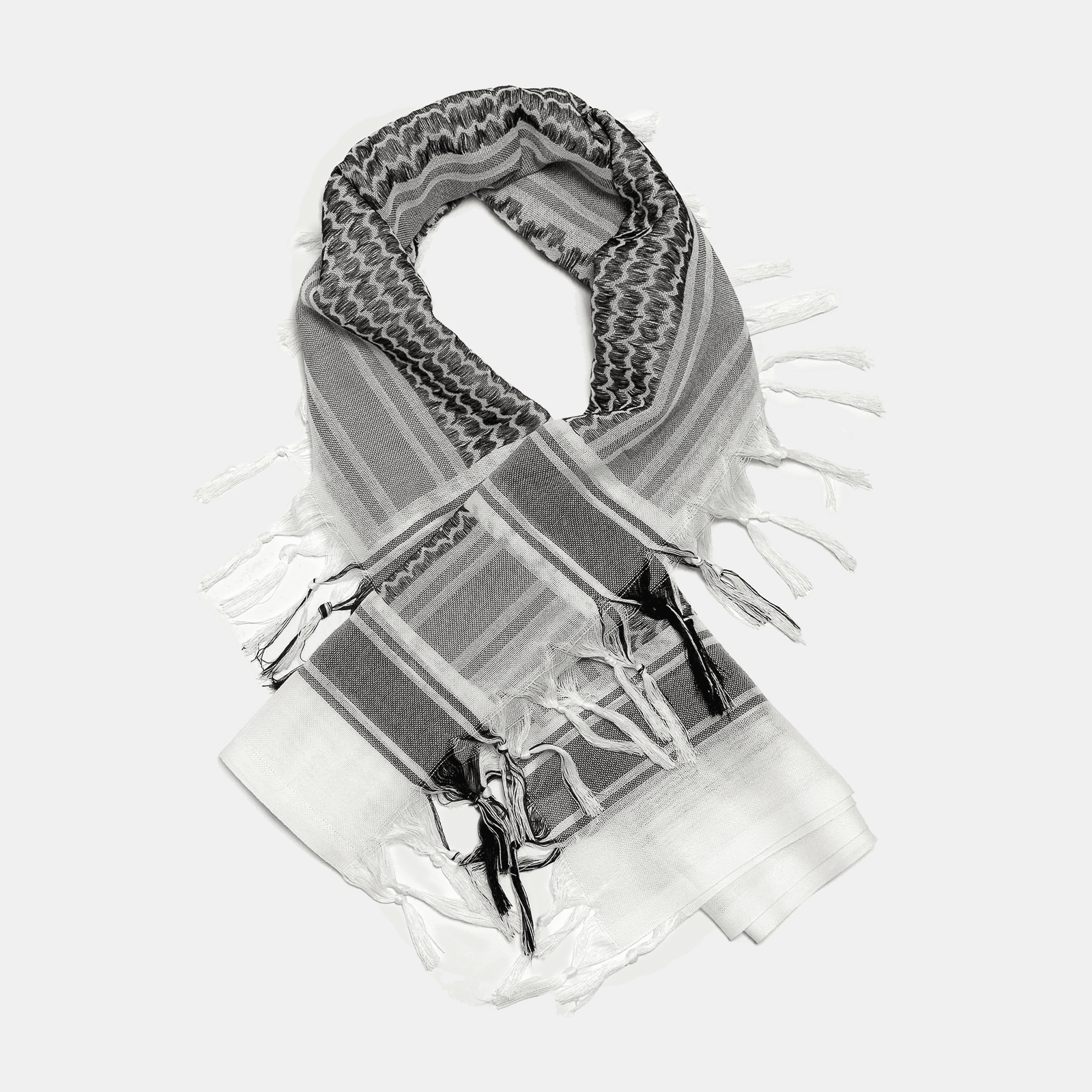 Eirin Apparel Keffiyeh 'Haifa Mist – Echo of the Ancestors' Palestinian Keffiyeh (Collector’s Edition)