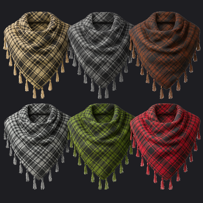Eirin Apparel Keffiyeh Houndstooth Plaid Keffiyeh - Everyday Resistance Scarf