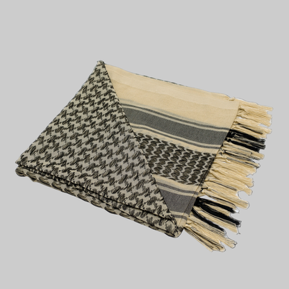 Eirin Apparel Keffiyeh Ivory Sands – Threads of Peace Palestinian Keffiyeh (Collector’s Edition)