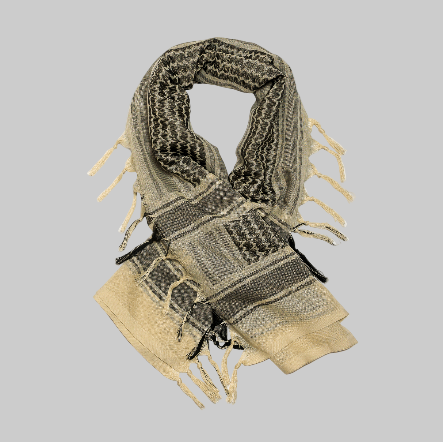 Eirin Apparel Keffiyeh Ivory Sands – Threads of Peace Palestinian Keffiyeh (Collector’s Edition)
