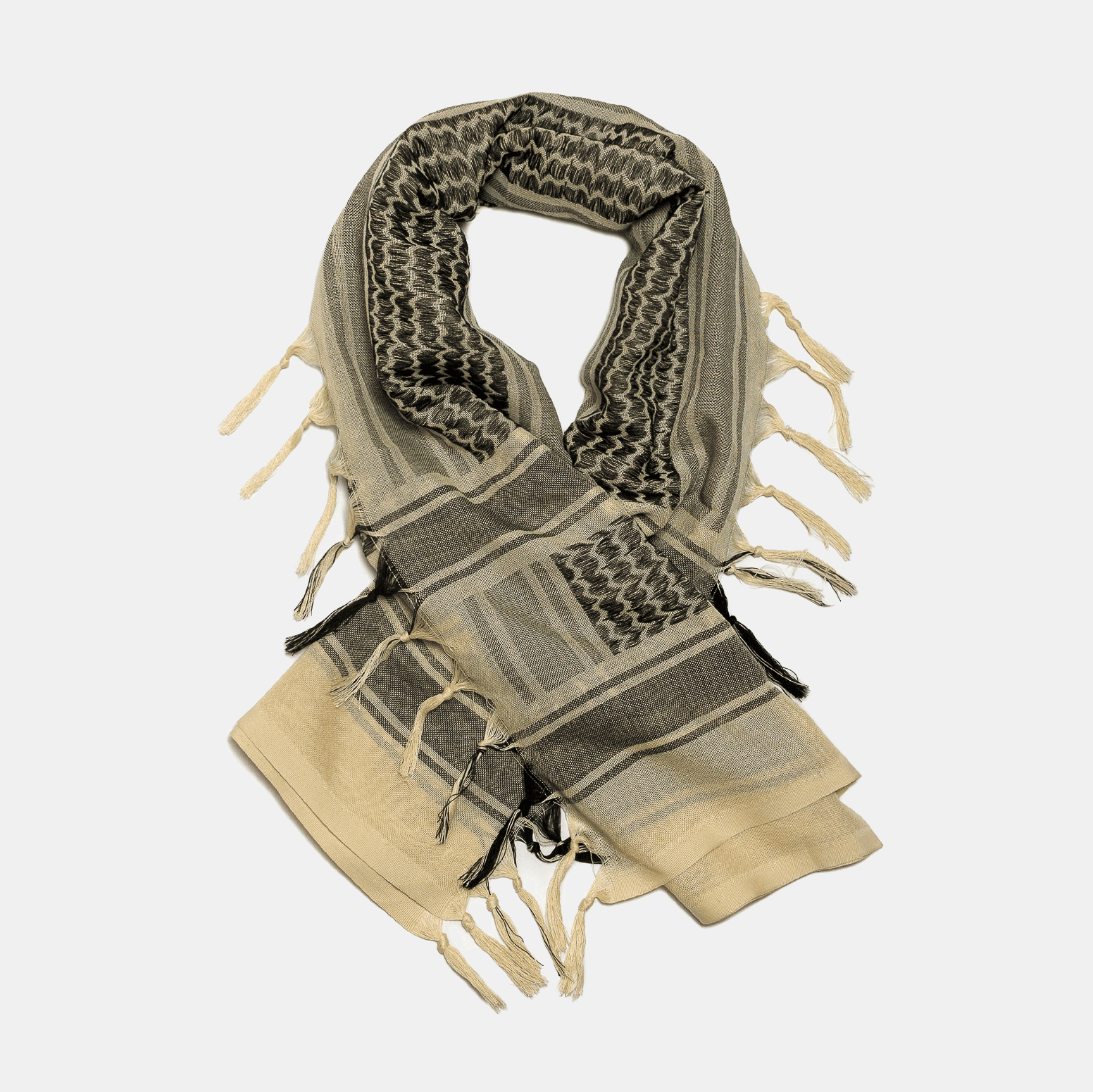 Eirin Apparel Keffiyeh 'Ivory Sands – Threads of Peace' Palestinian Keffiyeh (Collector’s Edition)