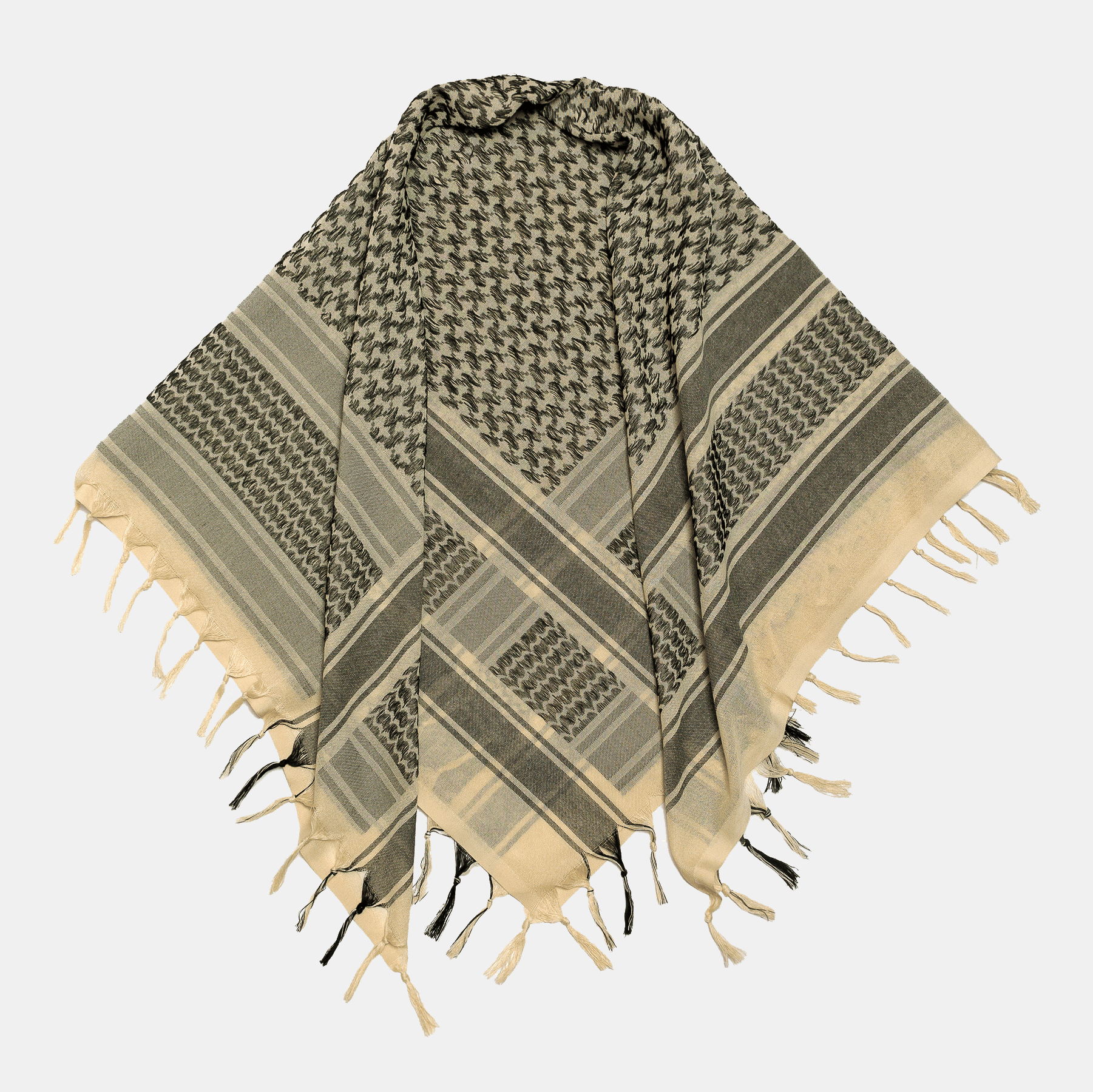 Eirin Apparel Keffiyeh 'Ivory Sands – Threads of Peace' Palestinian Keffiyeh (Collector’s Edition)