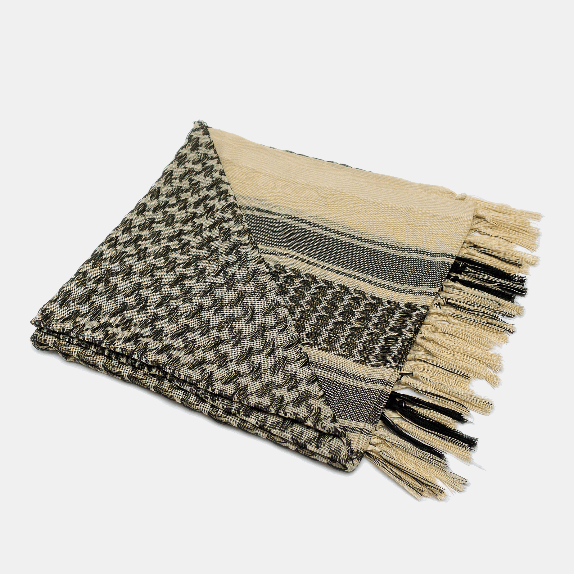 Eirin Apparel Keffiyeh 'Ivory Sands – Threads of Peace' Palestinian Keffiyeh (Collector’s Edition)