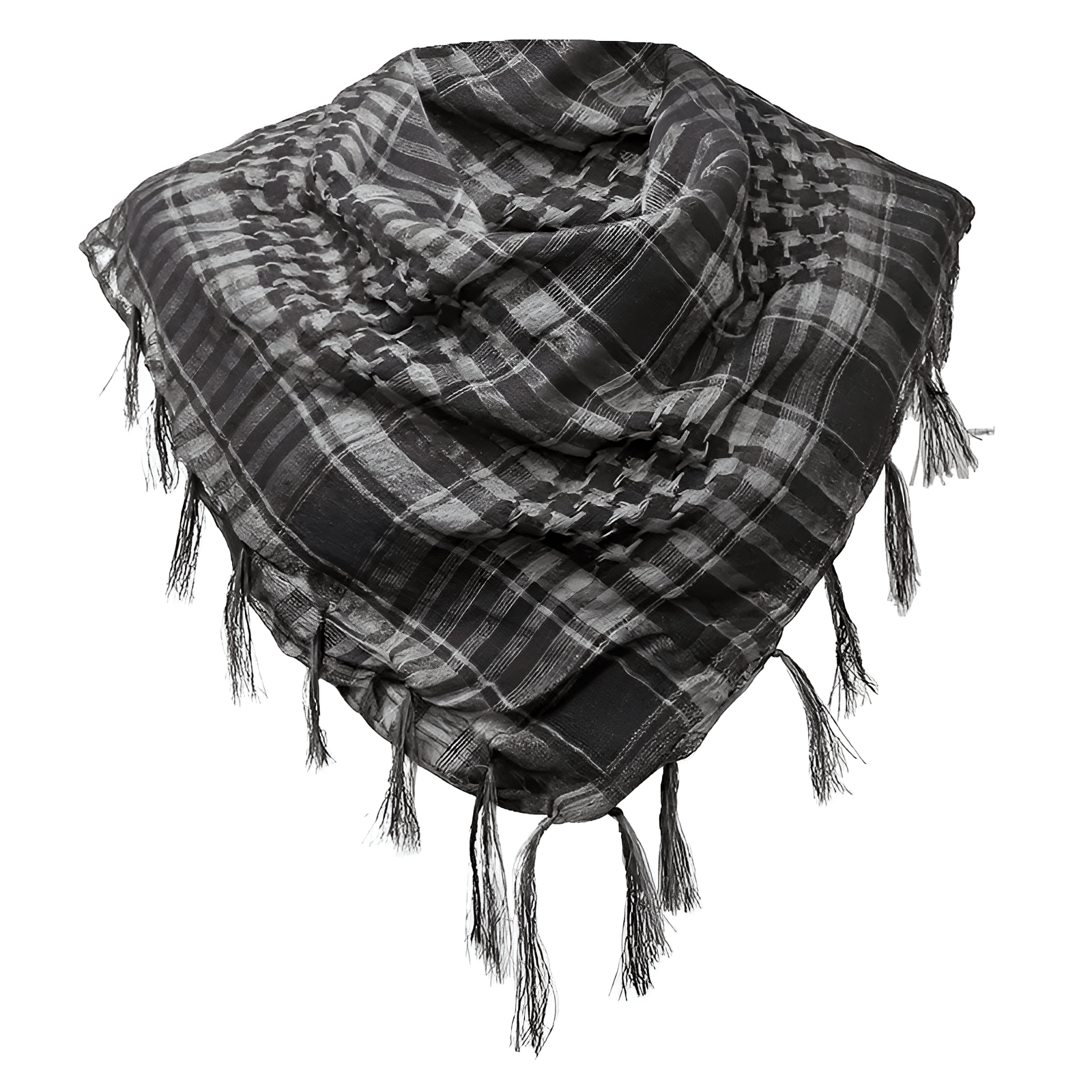 Eirin Apparel Keffiyeh Slate Houndstooth Plaid Keffiyeh - Everyday Resistance Scarf