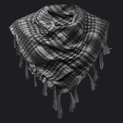 Eirin Apparel Keffiyeh Slate Houndstooth Plaid Keffiyeh - Everyday Resistance Scarf