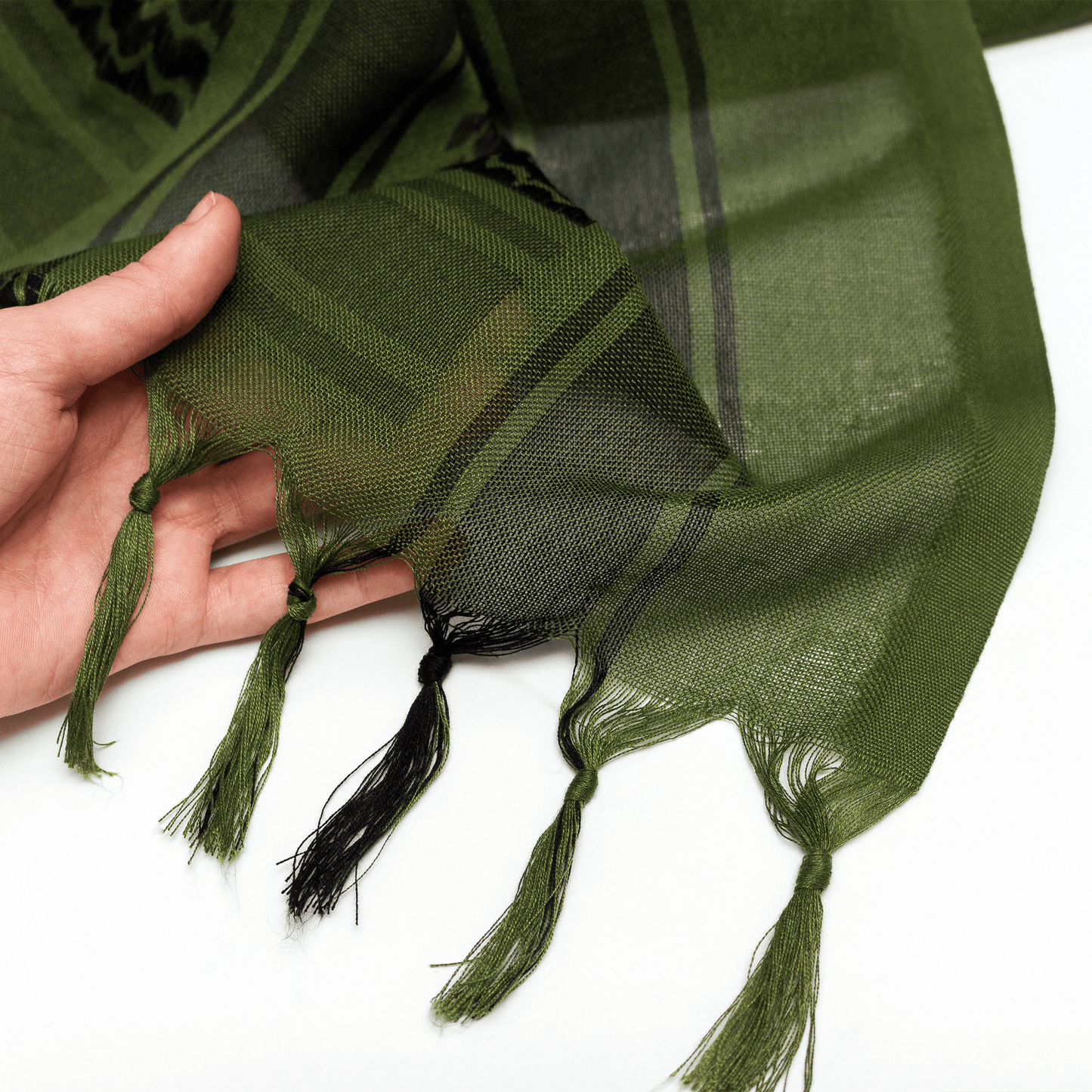 Eirin Apparel Keffiyeh Wadi Green – Soul of the River Valley Palestinian Keffiyeh (Collector's Edition)