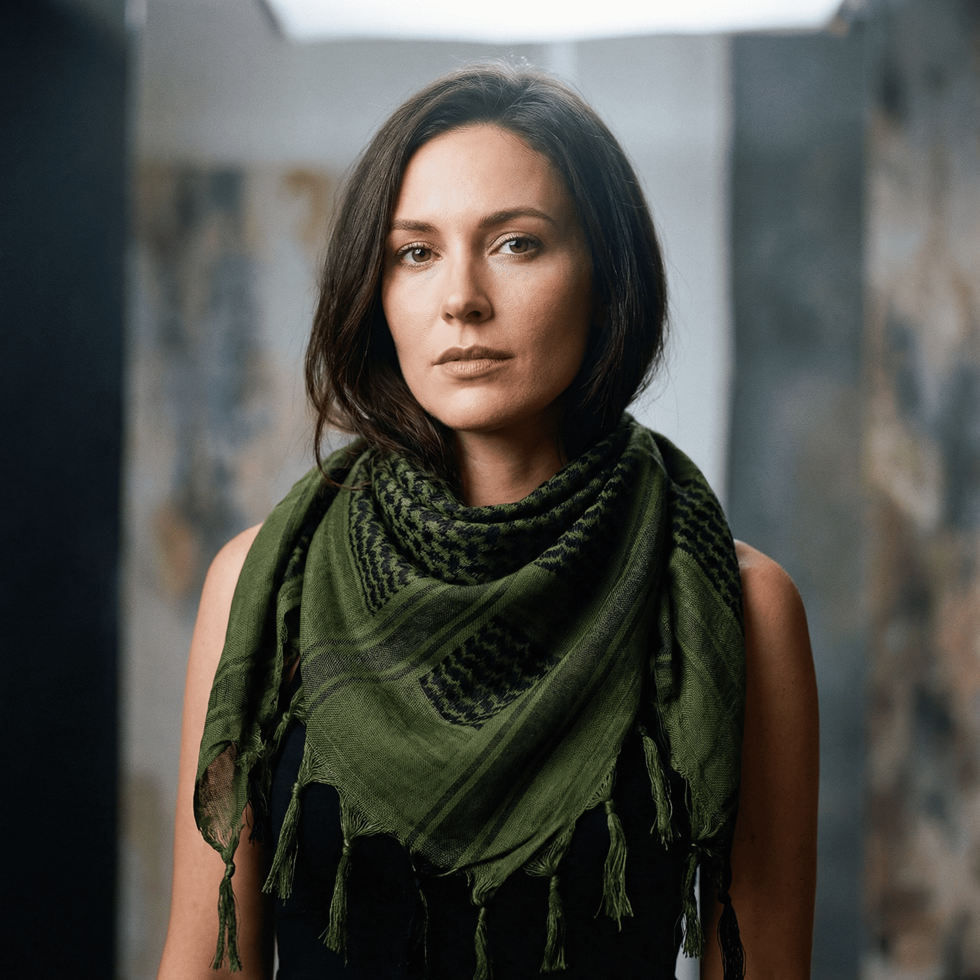 Eirin Apparel Keffiyeh 'Wadi Green – Soul of the River Valley' Palestinian Keffiyeh (Collector's Edition)