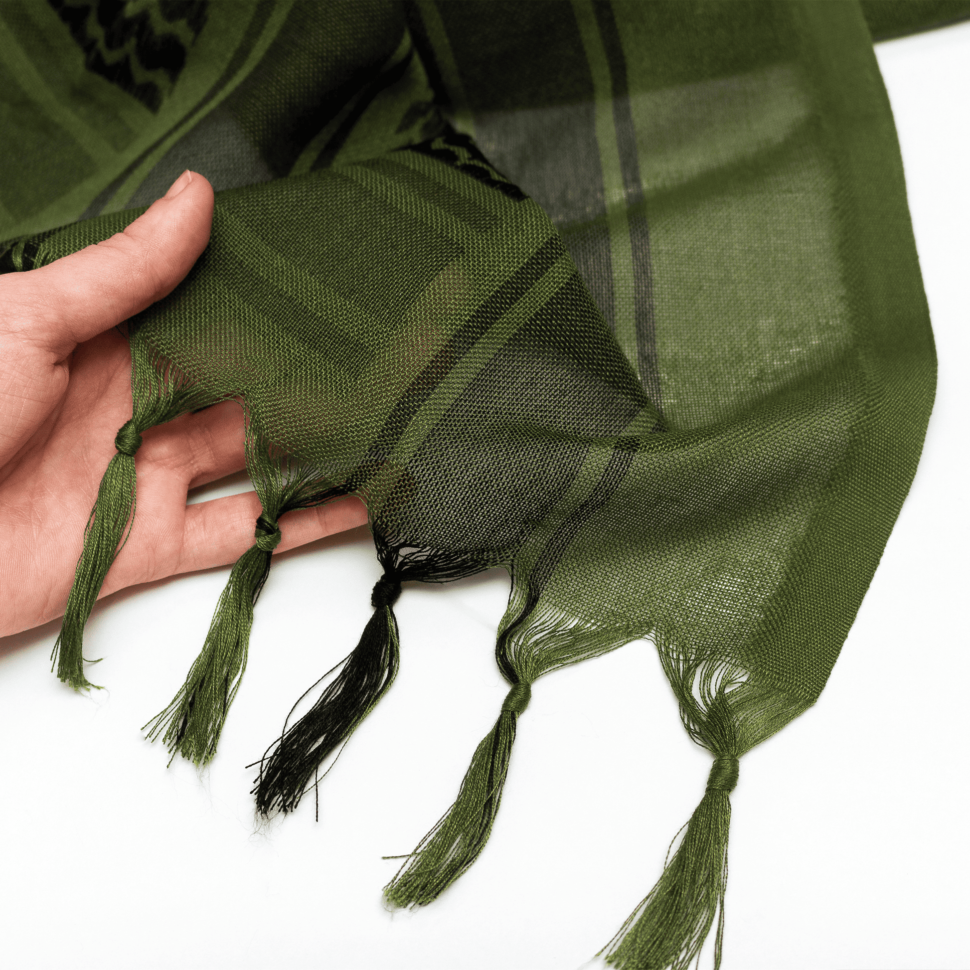 Eirin Apparel Keffiyeh 'Wadi Green – Soul of the River Valley' Palestinian Keffiyeh (Collector's Edition)