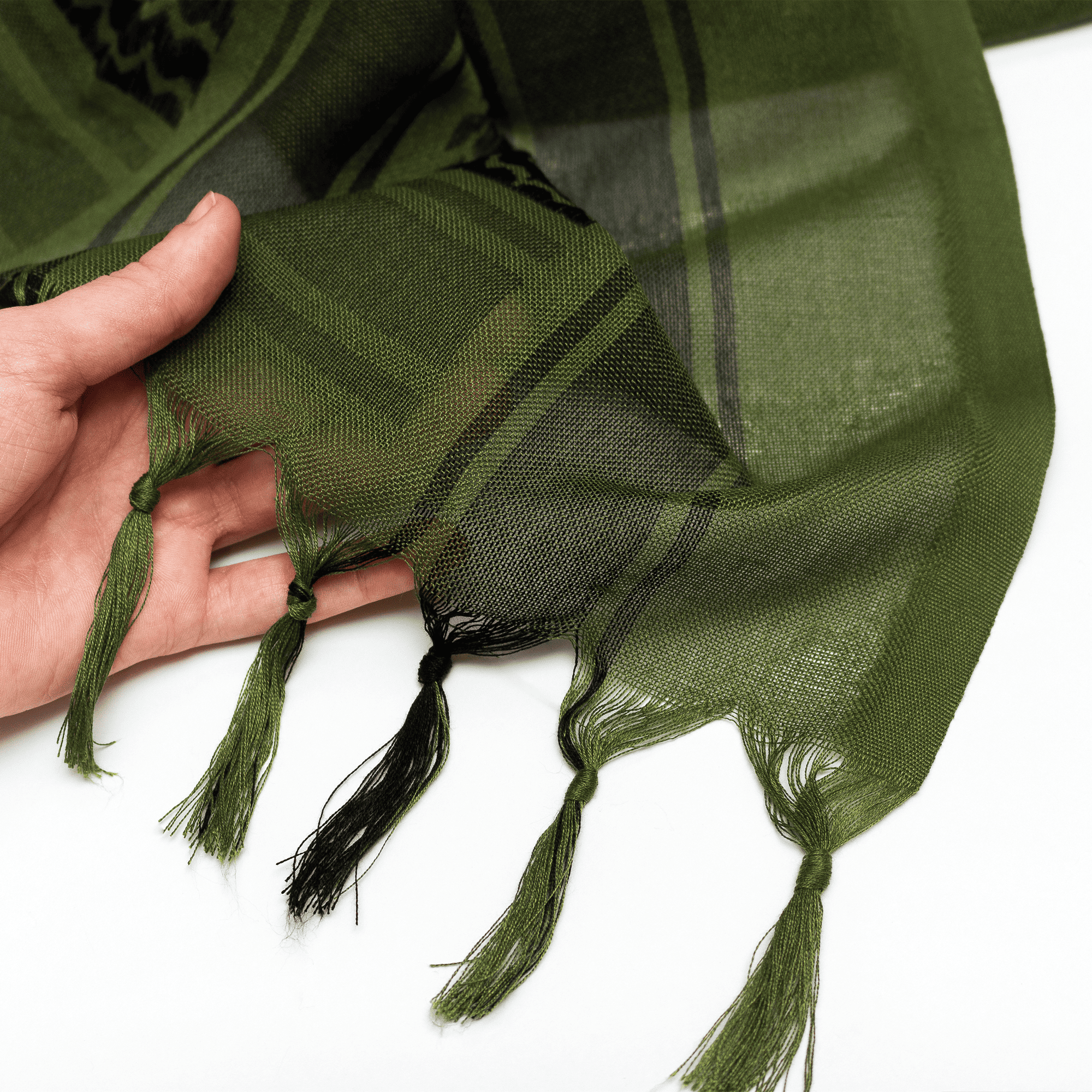 Eirin Apparel Keffiyeh 'Wadi Green – Soul of the River Valley' Palestinian Keffiyeh (Collector's Edition)