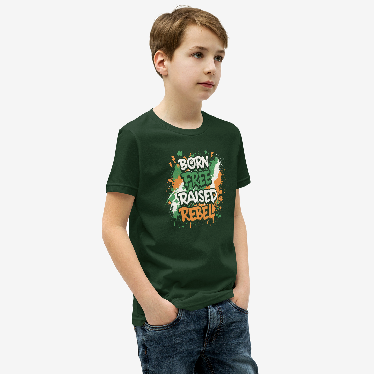 Eirin Apparel Kids T-Shirt Kids 'Born Free, Raised Rebel' T-Shirt