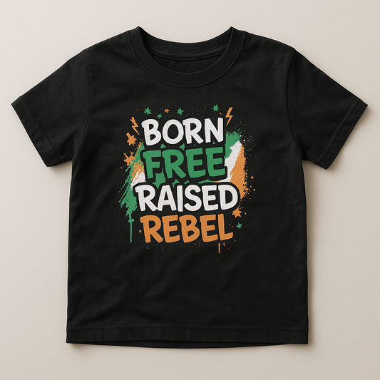 Eirin Apparel Kids T-Shirt Kids 'Born Free, Raised Rebel' T-Shirt