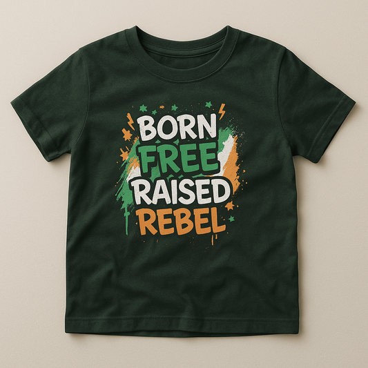 Eirin Apparel Kids T-Shirt Kids 'Born Free, Raised Rebel' T-Shirt