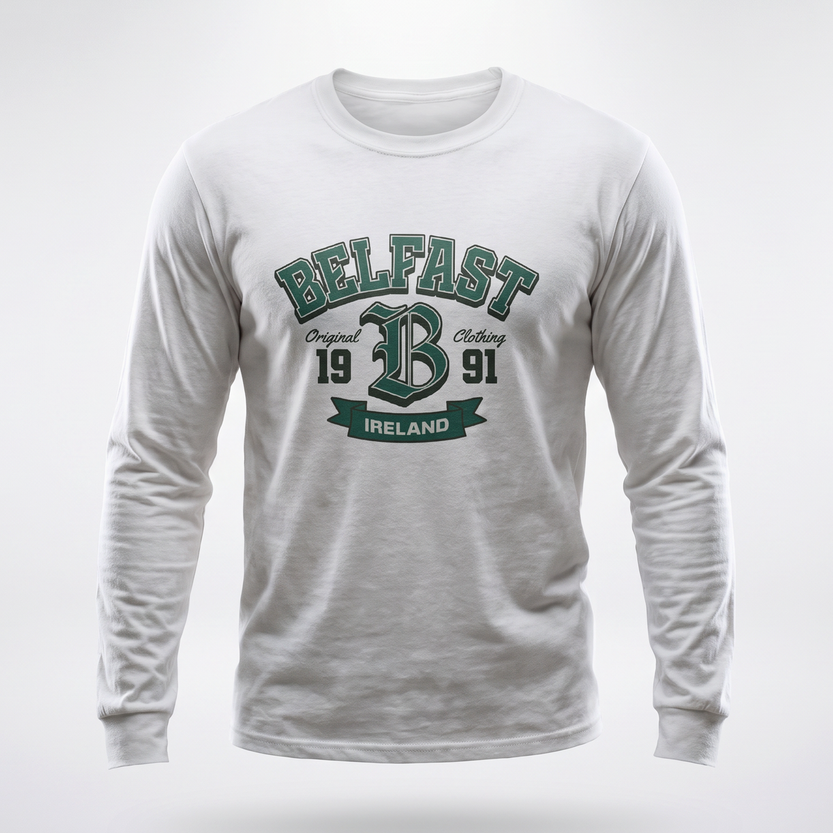 Eirin Apparel Long Sleeve T-Shirt 'Belfast Varsity' Long Sleeve T-Shirt